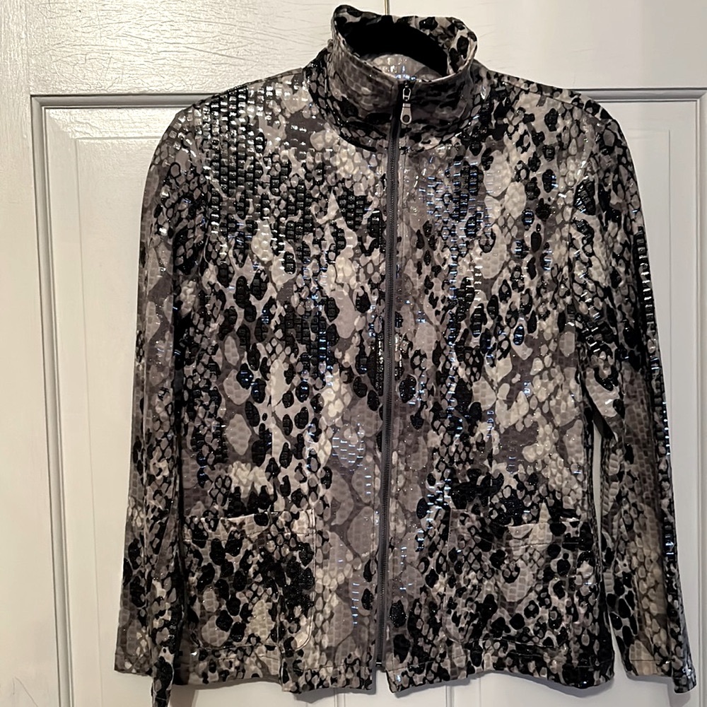 Ruby Rd Faux Snakeskin Jacket - image 8